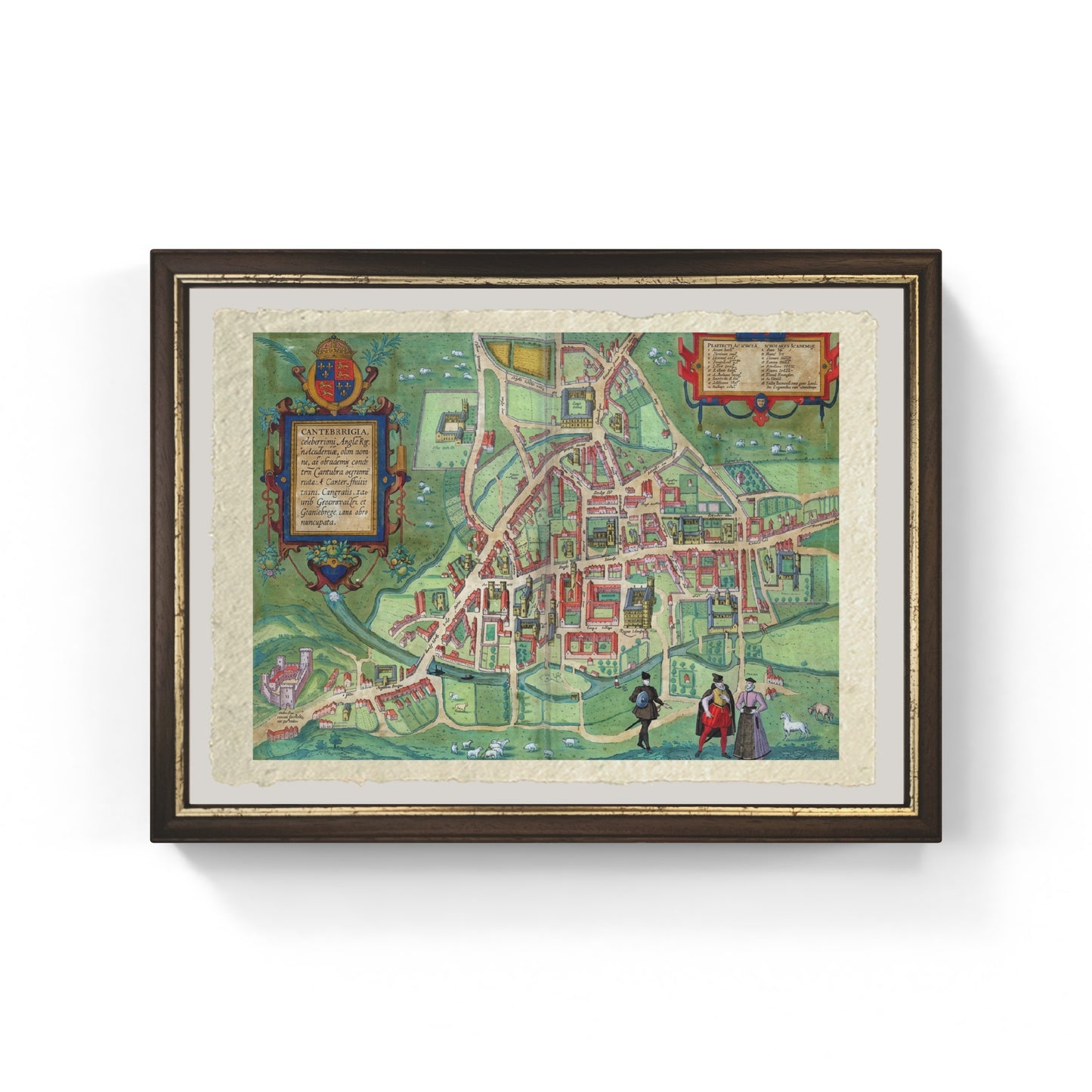 Map of Cambridge, 1572 - Joris Hoefnagel
