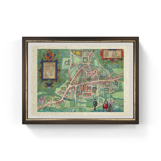 Map of Cambridge, 1572 - Joris Hoefnagel