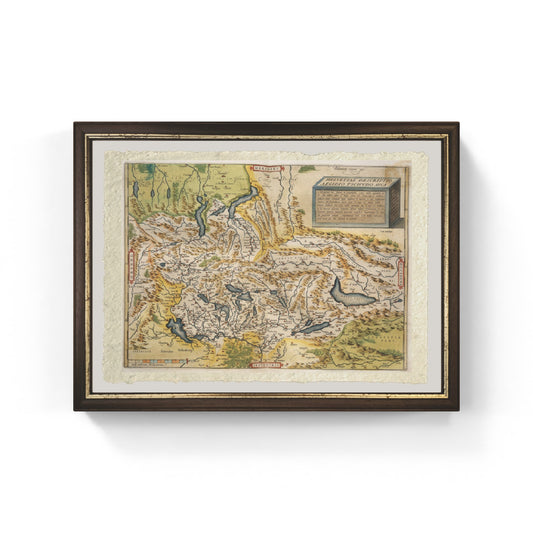 Map of Switzerland by Abraham Ortelius