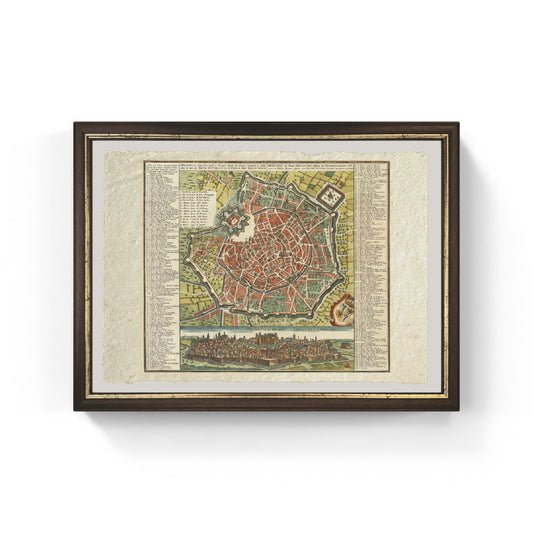 Mappa di Milano, la Citta Principale et Fortezza Reale del Ducato