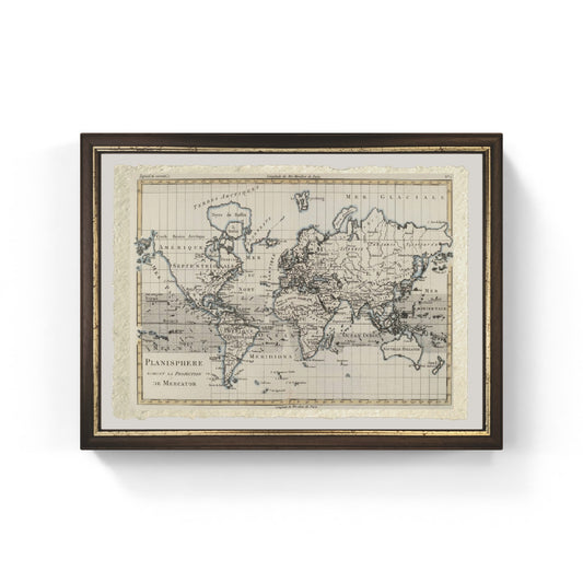 World Map 1780 - Charles Marie Rigobert Bonne