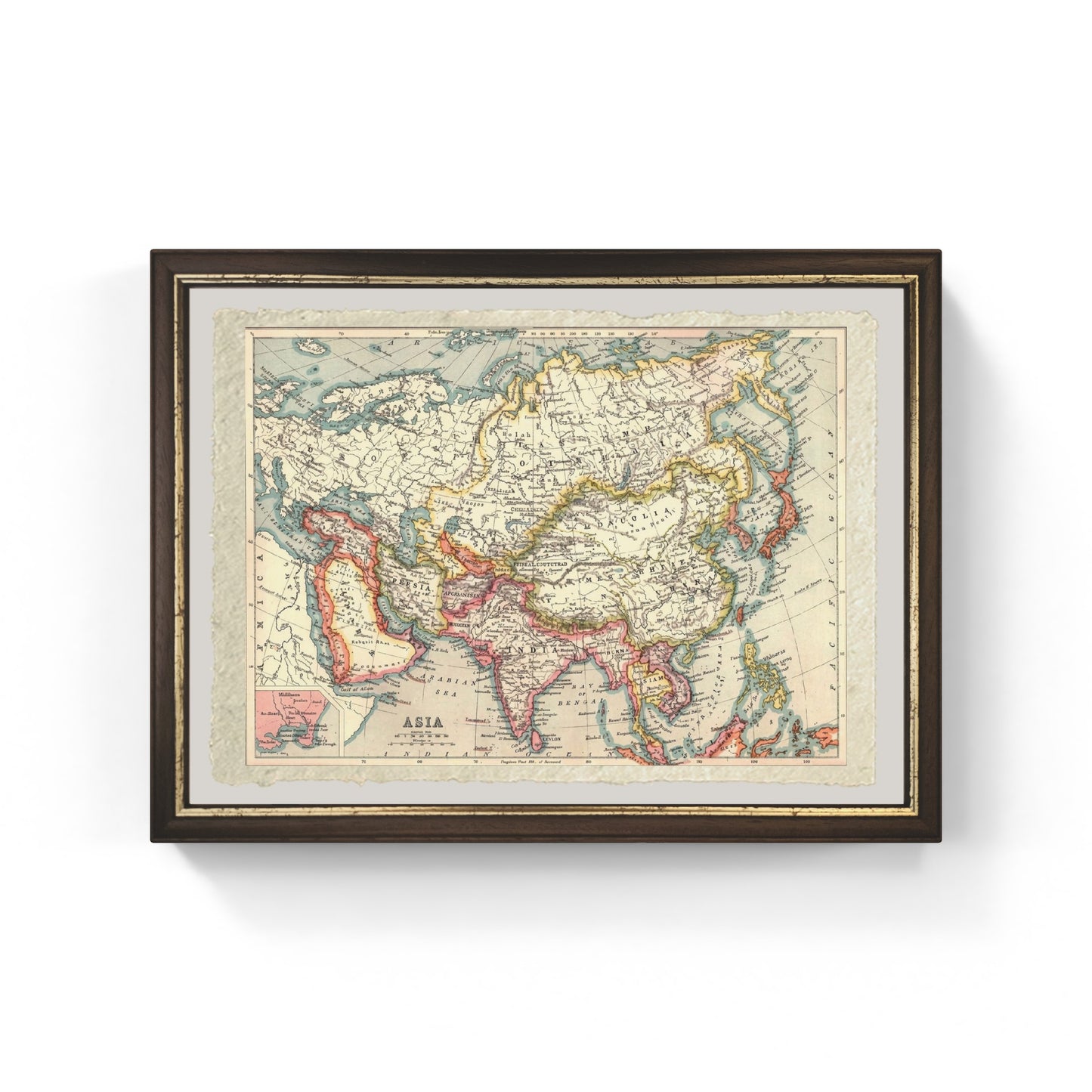 Map of Asia, 1902