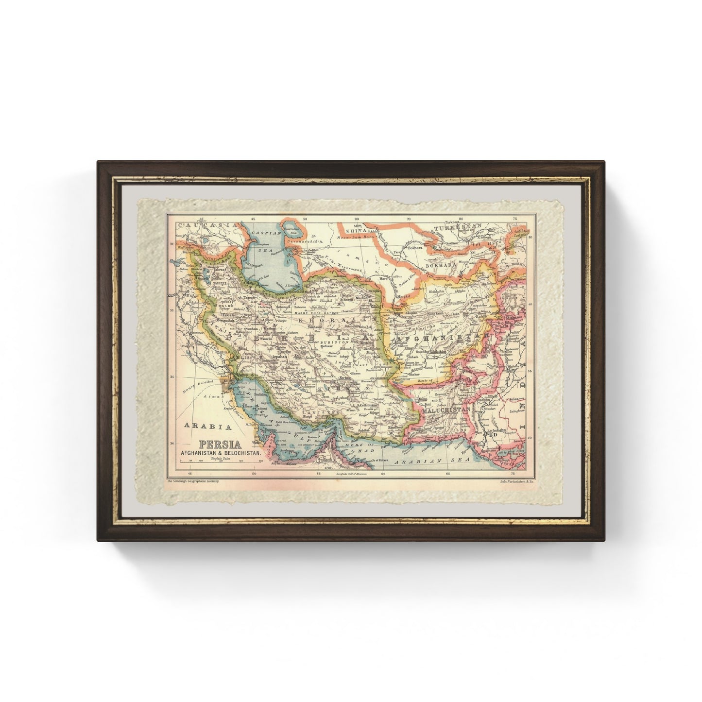 Map of Persia, 1902