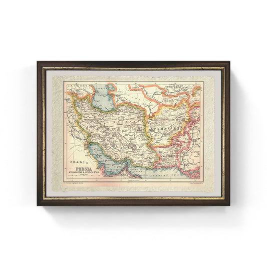 Map of Persia, 1902