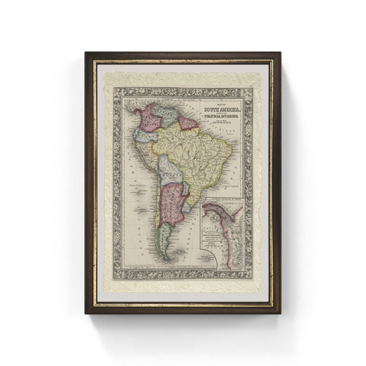 Map of South America, 1863 - Samuel Augustus Mitchell