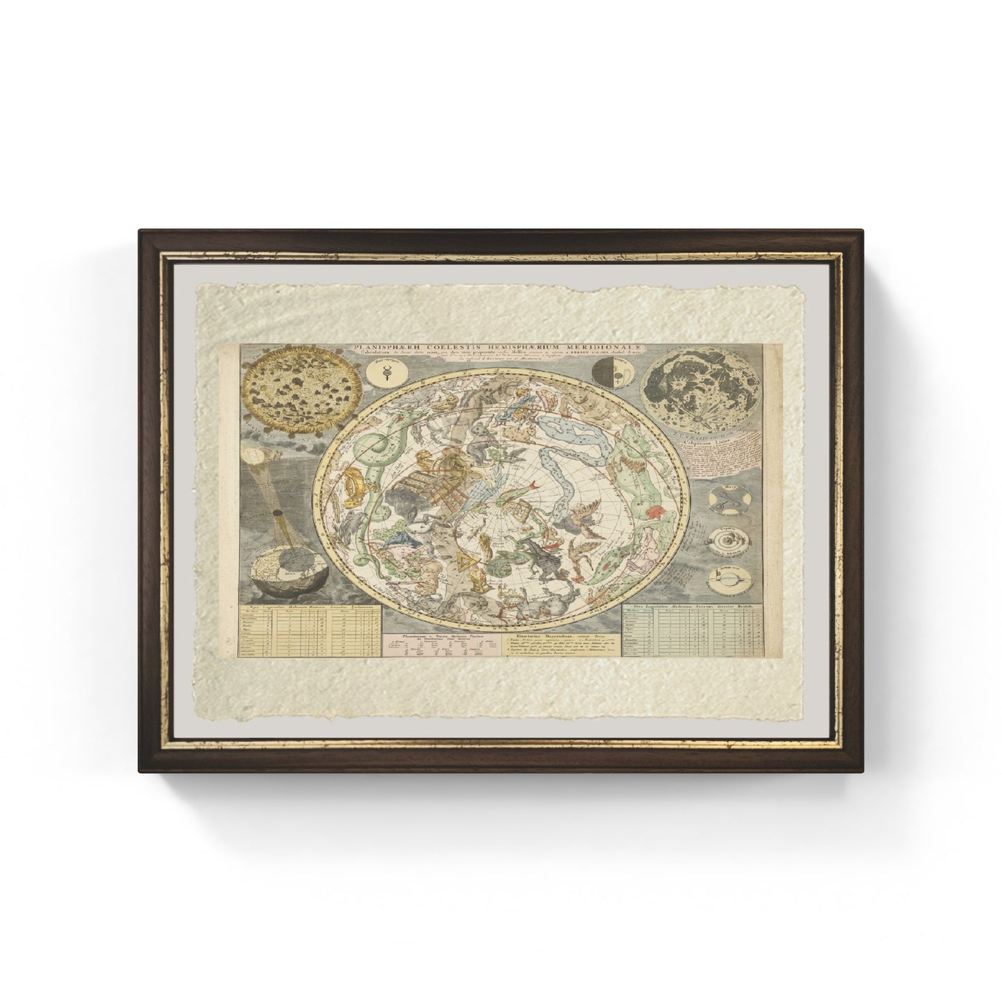 Star Chart of the Southern Sky - Carel Allard