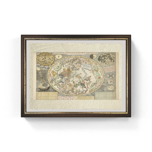 Star Chart of the Southern Sky - Carel Allard