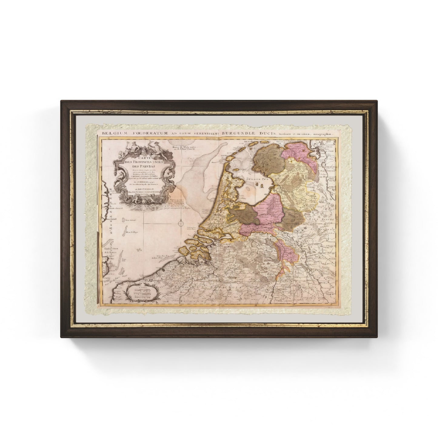 Map of the United Provinces of the Netherlands - Guillaume Delisle