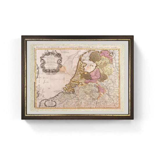 Map of the United Provinces of the Netherlands - Guillaume Delisle