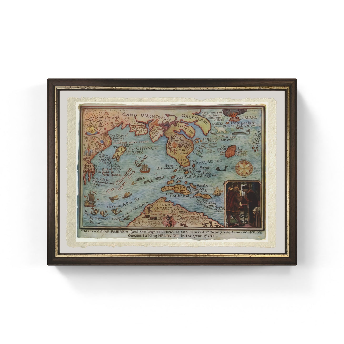 Imaginary map of America, 1500 - Henry Justice Ford