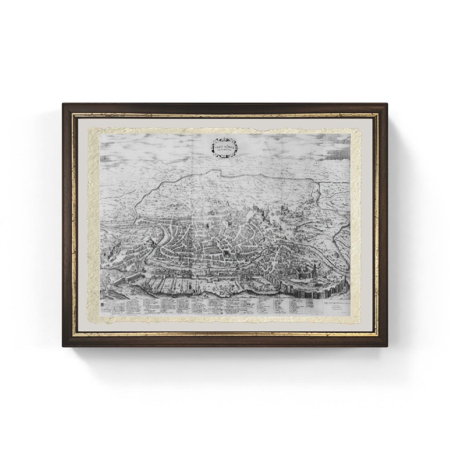 Map of Rome, 1562 - Antonio Lafreri