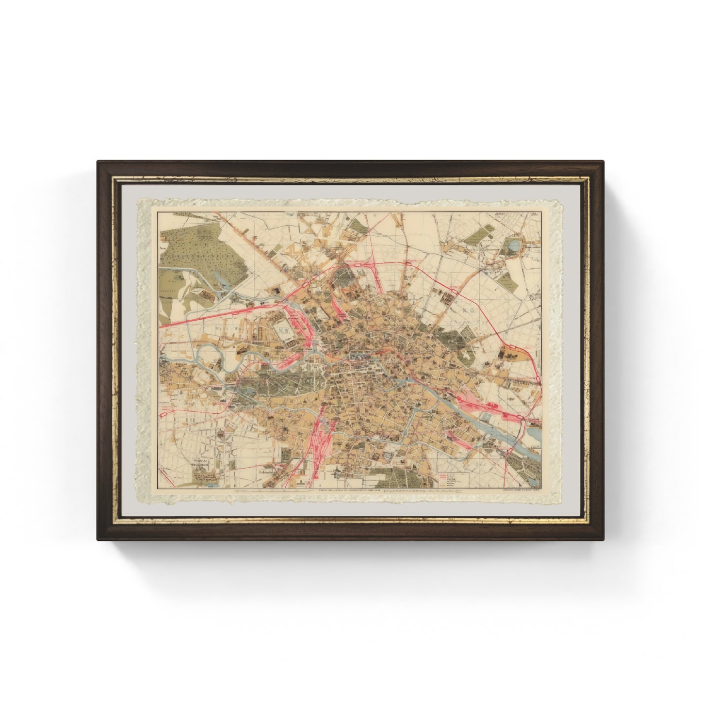 Map of Berlin, 1890 - Jul. Straube