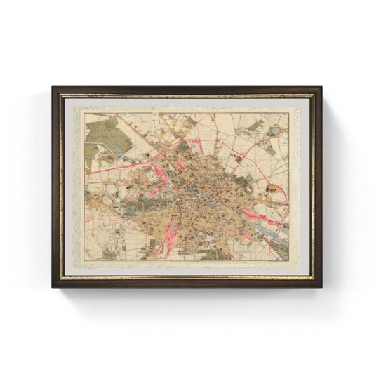 Mappa di Berlino, 1890 - Jul. Straube