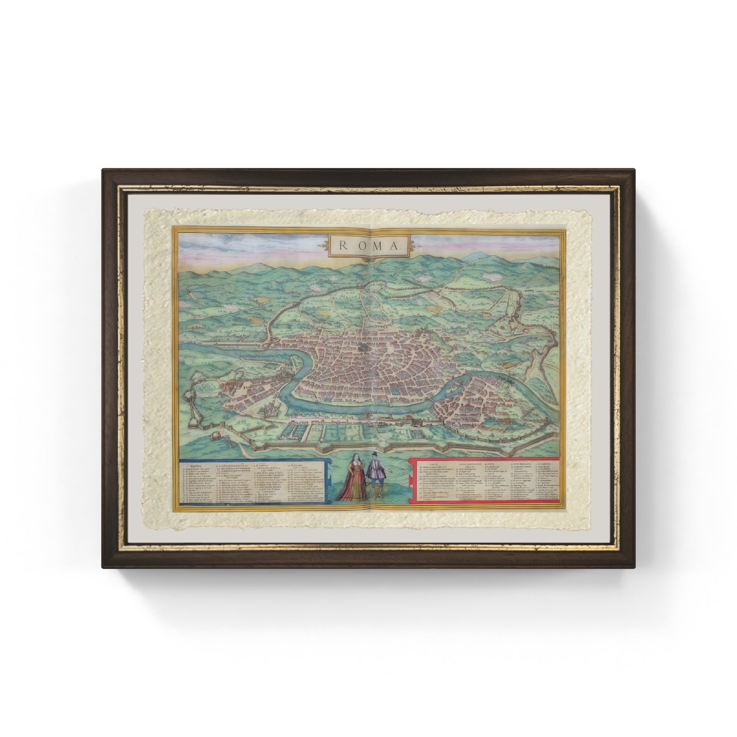 Map of Rome 1572 - Joris Hoefnagel