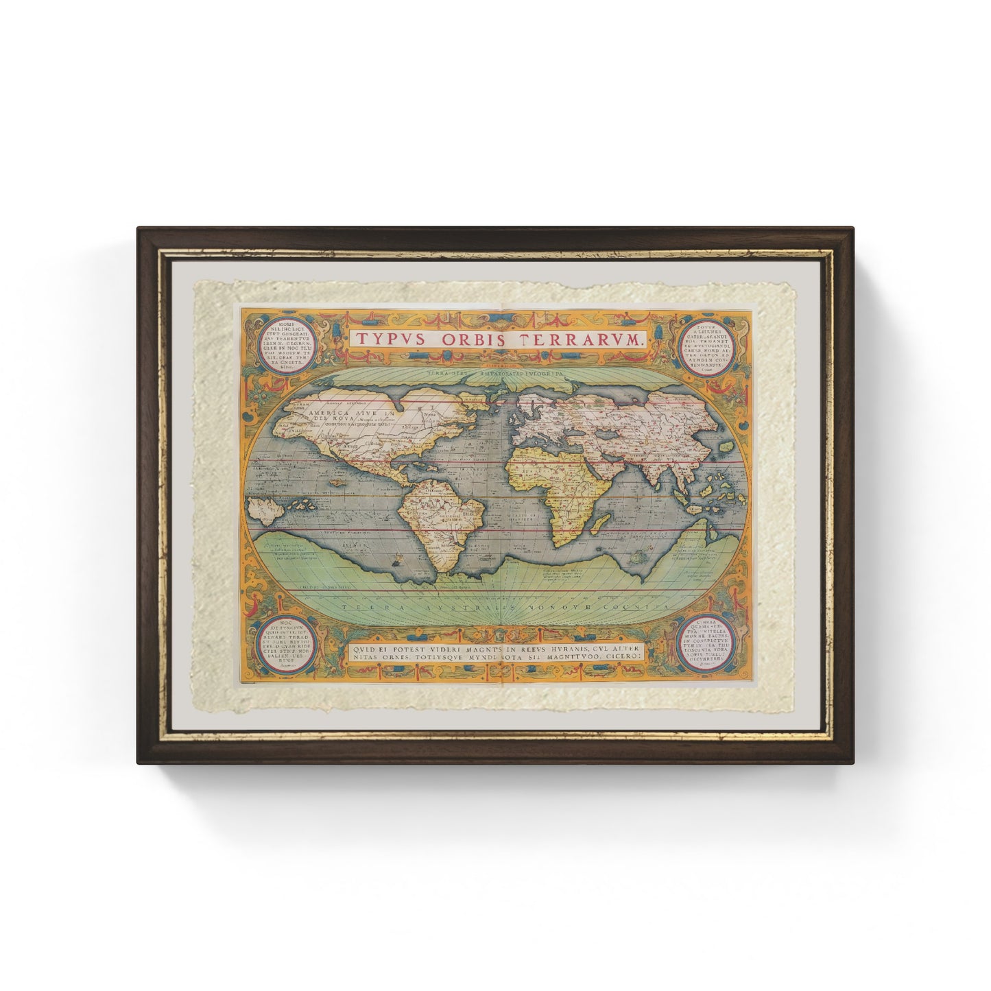 Map of the World, 1570 - by Abraham Ortelius