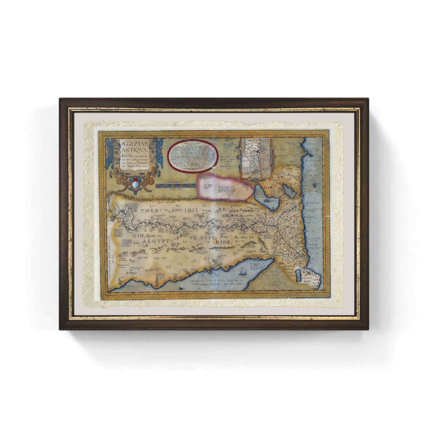 Map of Ancient Egypt - by Abraham Ortelius