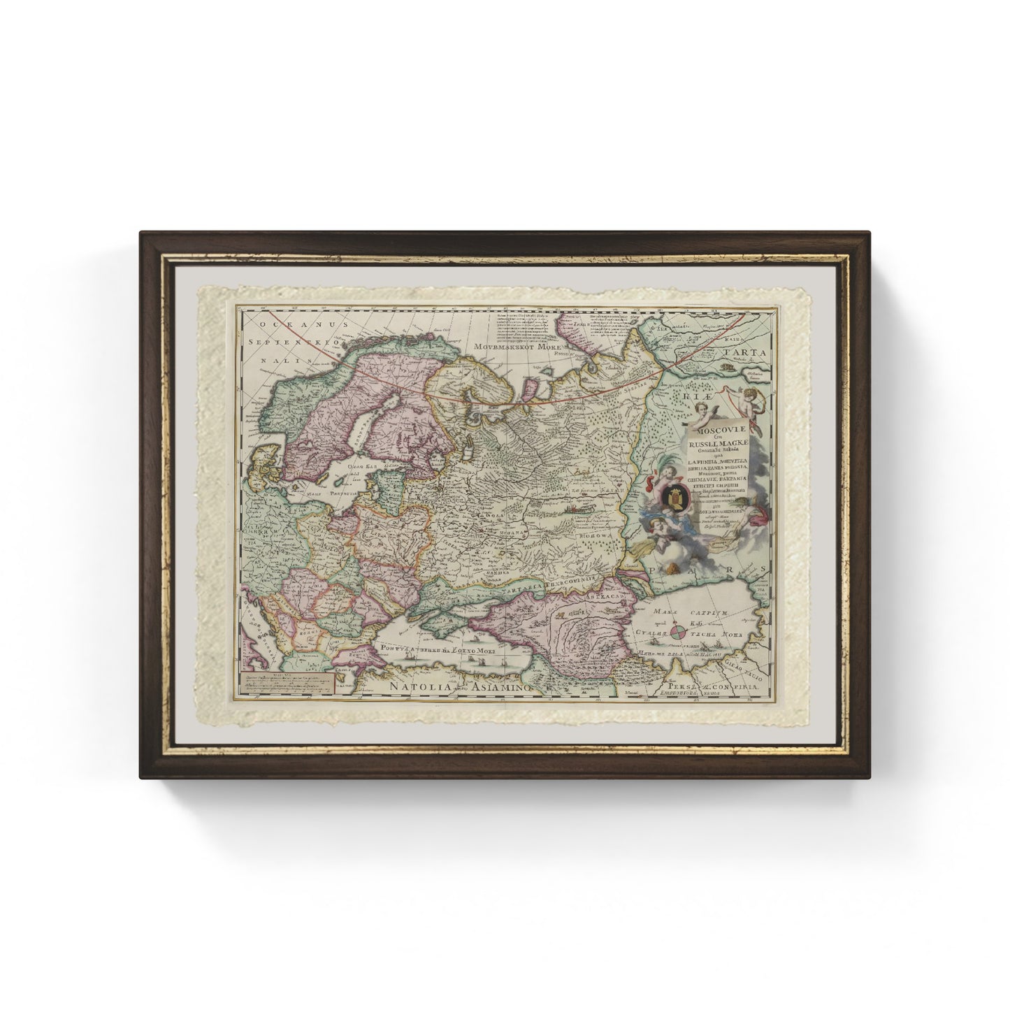 Map of Russia, second half of the 17th century - Nicolaes Visscher