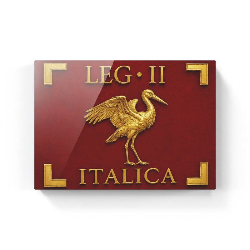 Vessillo romano della Legio II Italica, riproduzione storico-filologica su supporto da collezione - Trizio Editore