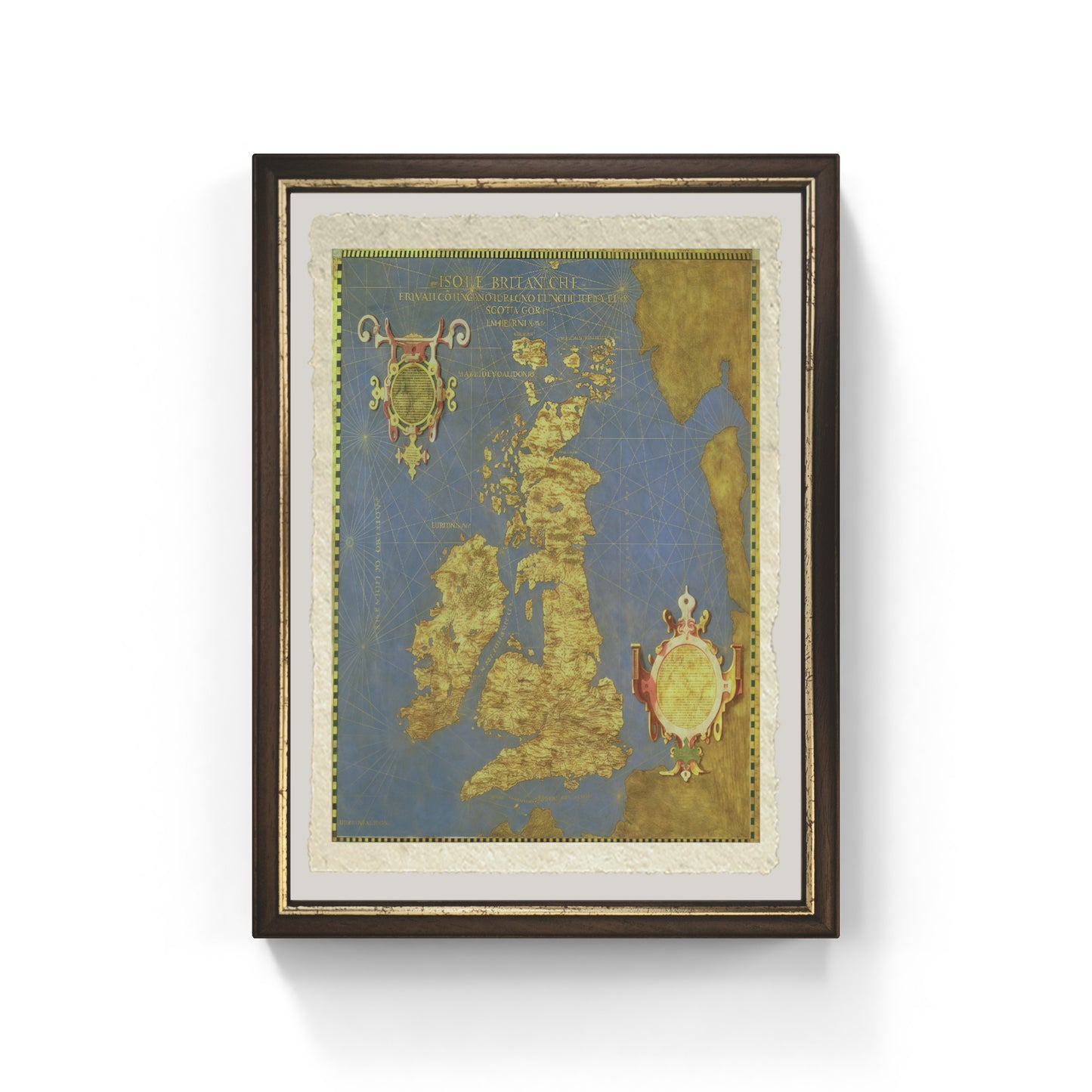 16th Century Map of the British Isles, 1575 - Stefano Bonsignori
