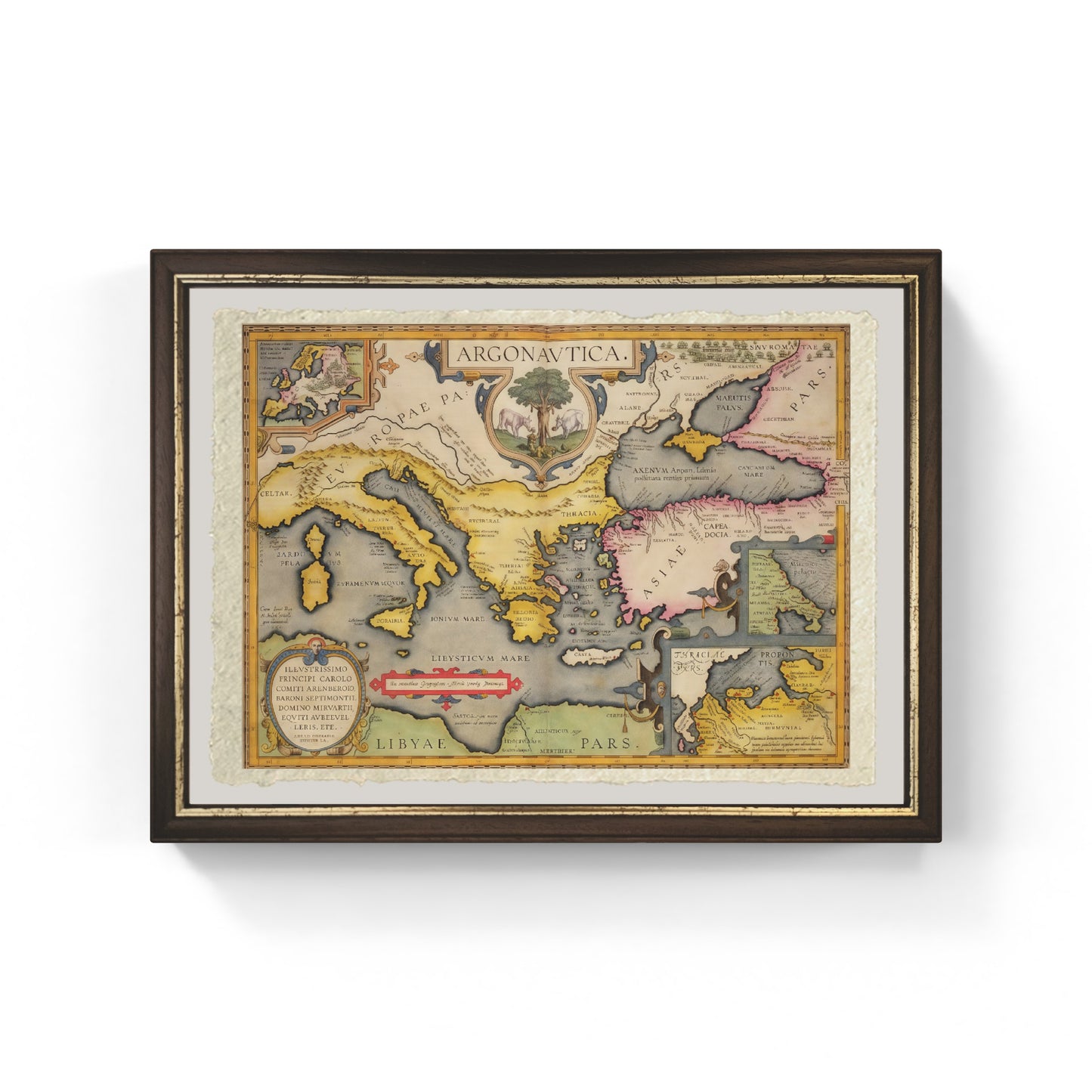 Map of the Argonauts' voyage, 1603 - Abraham Ortelius