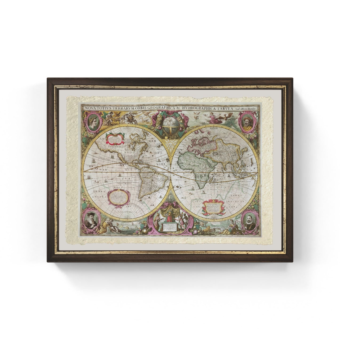 New World Map 1630 - Hondius II