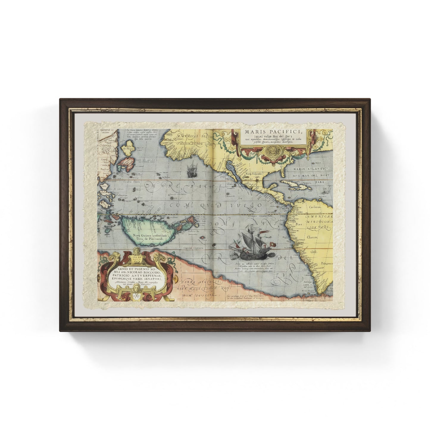 The Pacific Ocean, 1592 - Abraham Ortelius