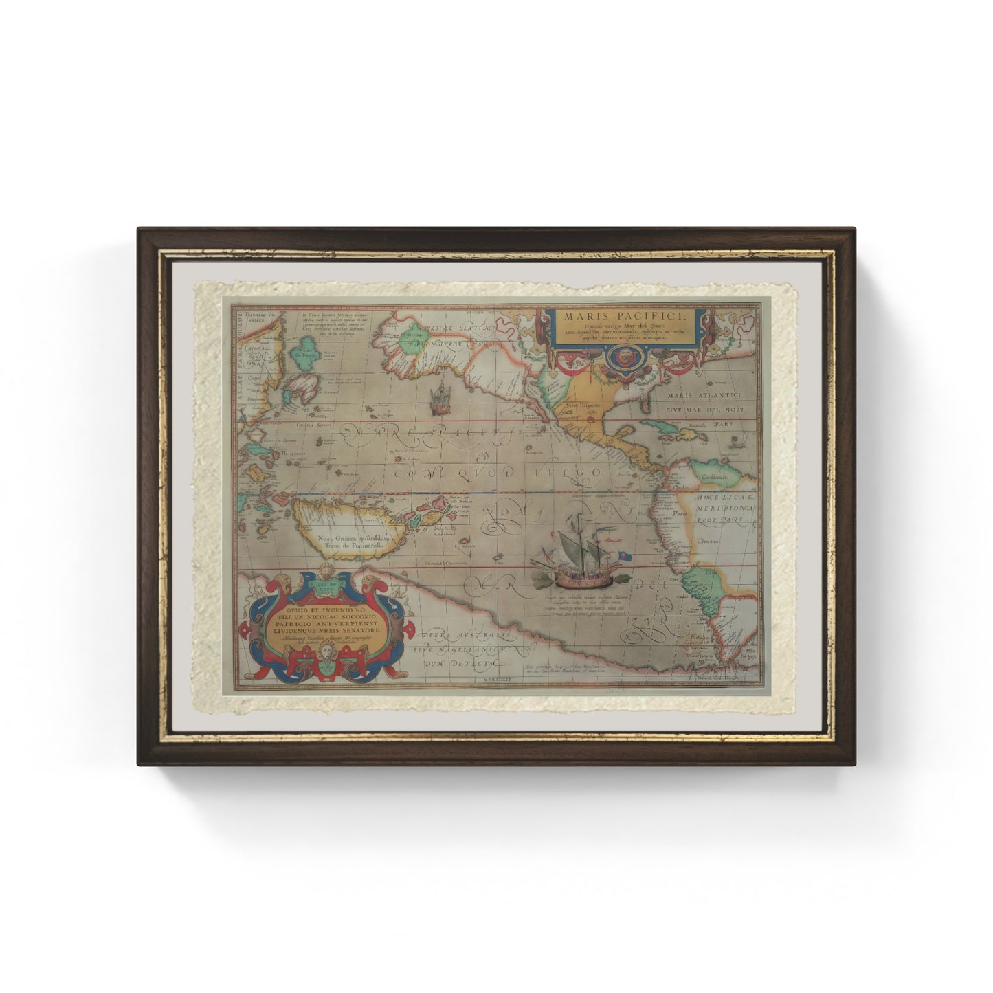 Map of the Pacific, China and America, 1589 by Abraham Ortelius