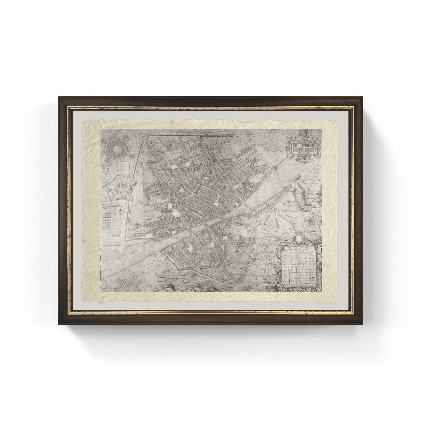 Map of Florence, 1584 - Stefano Bonsignori