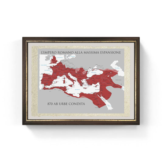 Mappa: l'impero romano alla massima espansione