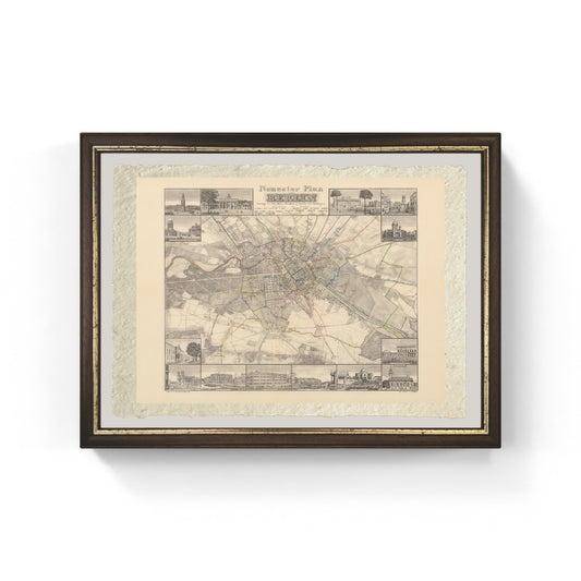 Historical map of Berlin, 1838 - W.v. Moellendorf