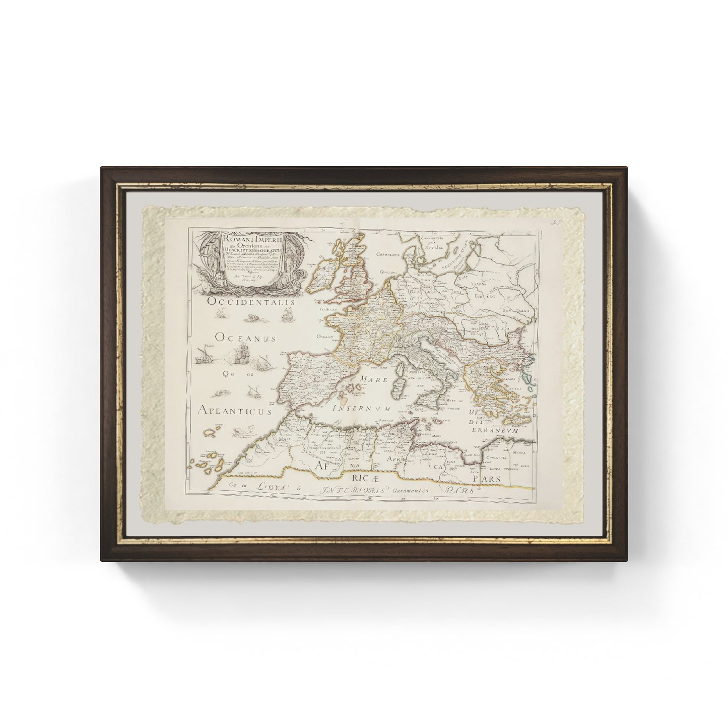 Map of the Roman Empire, 1675-76 - Nicolas Sanson D'Abbeville