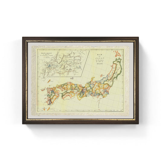 Map of Japan by provinces at the time of Iyeyasu, 1903