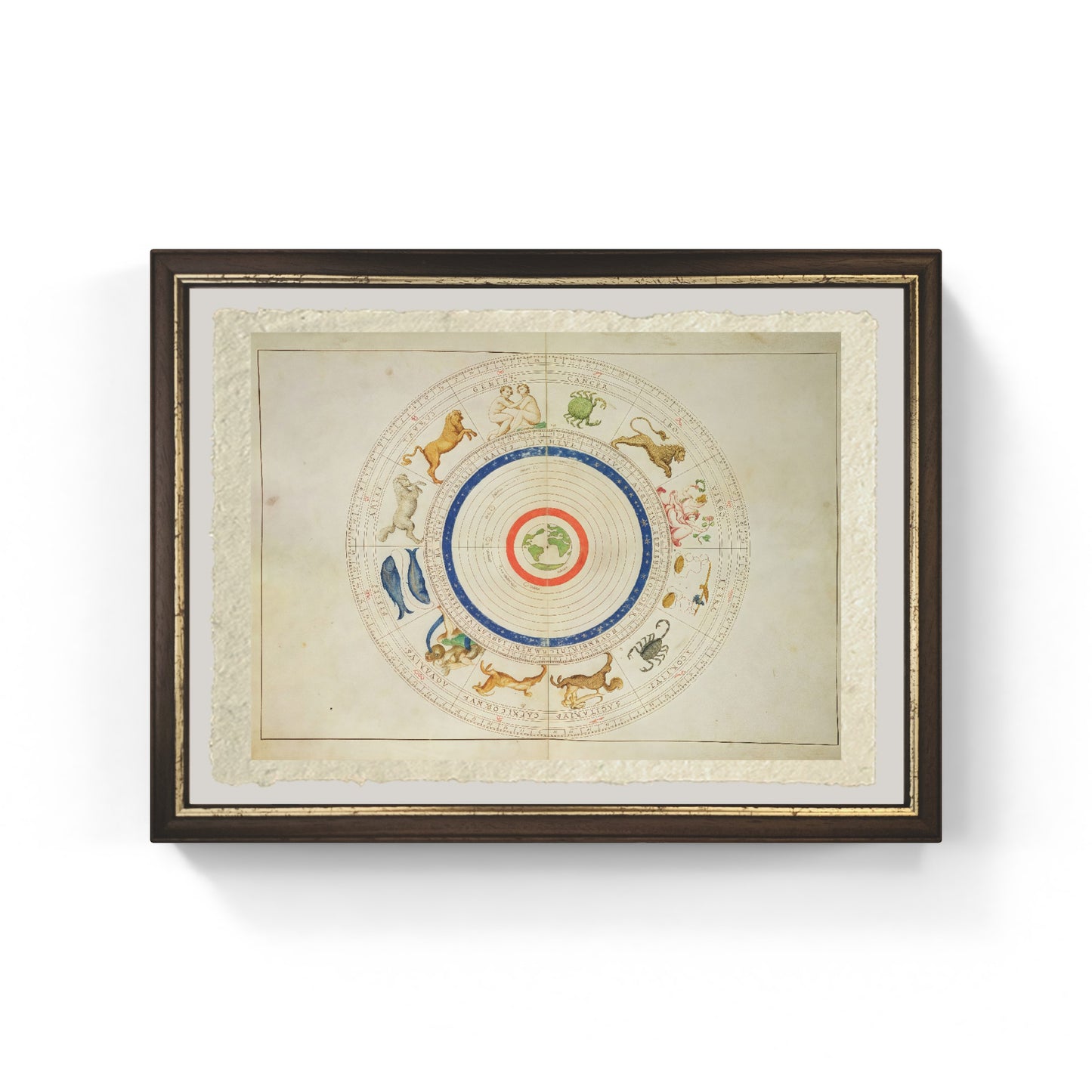 Zodiacal Calendar - 1553 - Battista Agnese