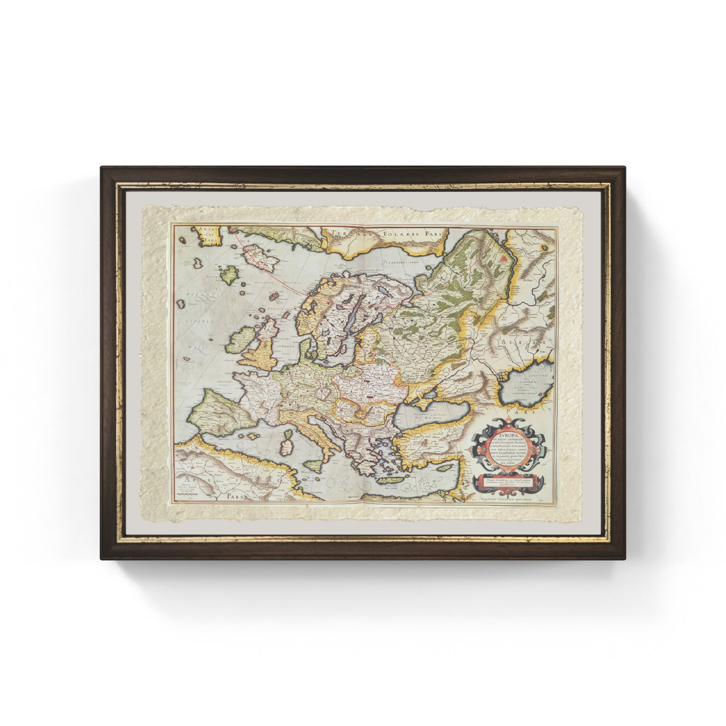 Mappa dell'Europa, 1554 - Gerardus Mercator