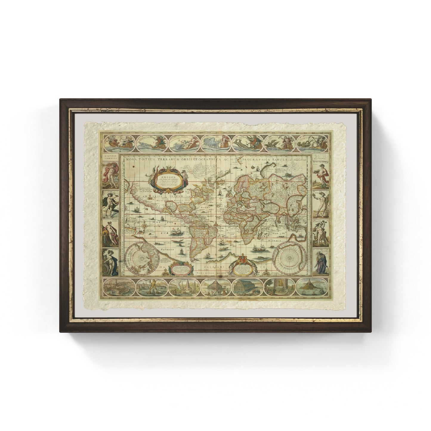 Nova Orbis Geographica and Totius Terrarum Hydrographica - Willem Janszoon Blaeu