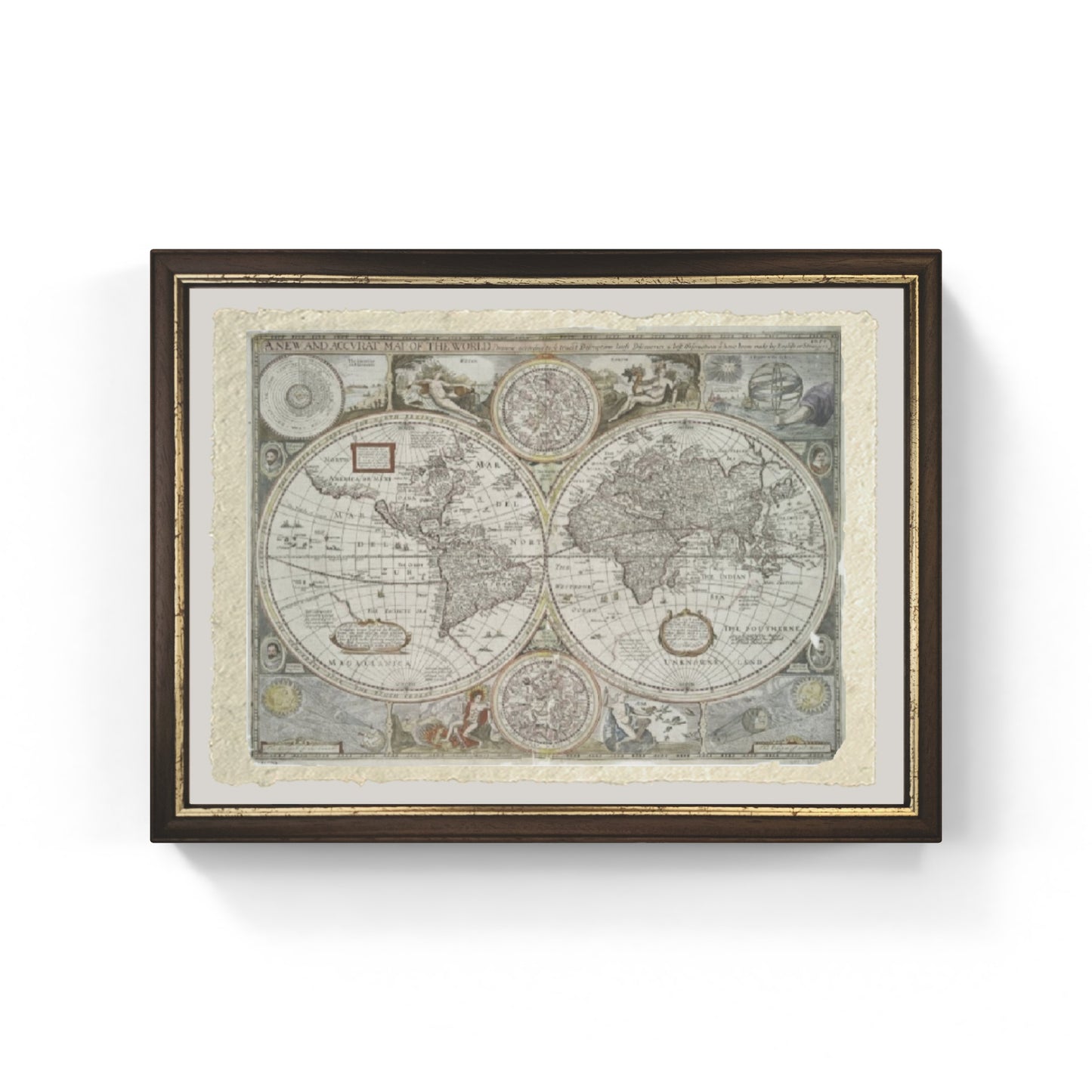 Map of the World, 1676 - John Speed