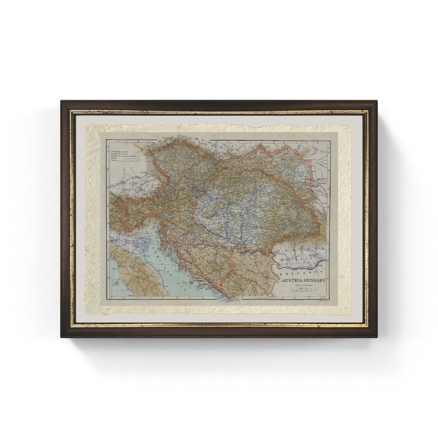 Map of Austria-Hungary - 1910