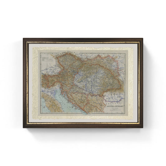 Map of Austria-Hungary - 1910