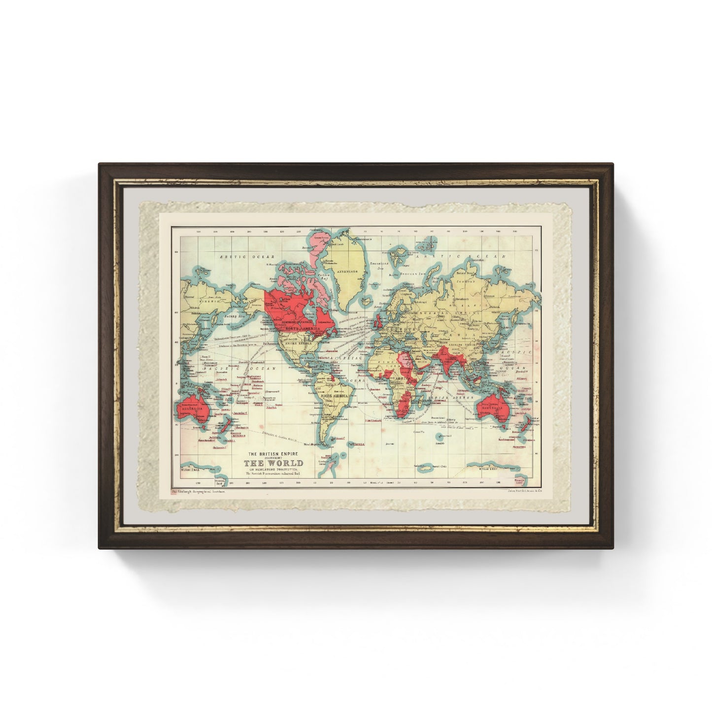 Map of the British Empire, 1902