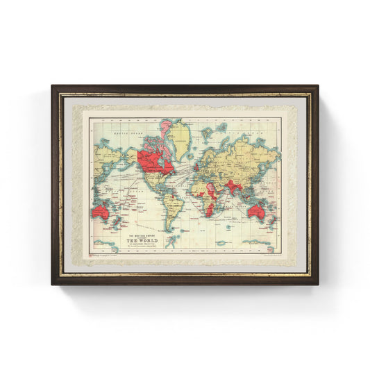 Map of the British Empire, 1902