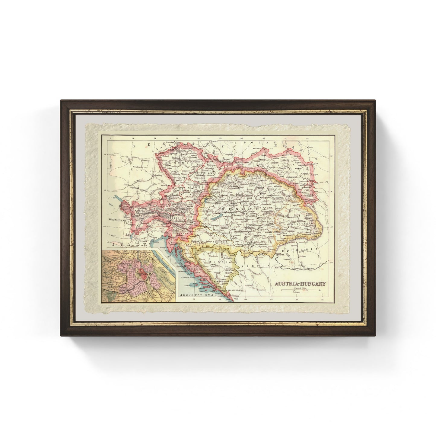 Map of Austria-Hungary, 1902