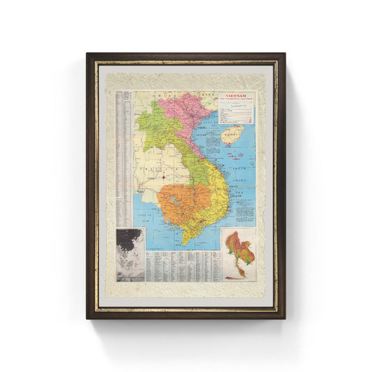 Vietnam Conflict Map by C.S. Hammond & Co.
