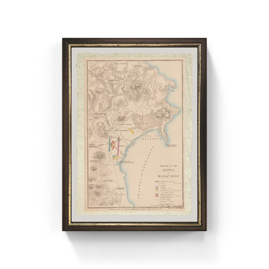 Sketch of the Battle of Marathon by Royal Geographical Society