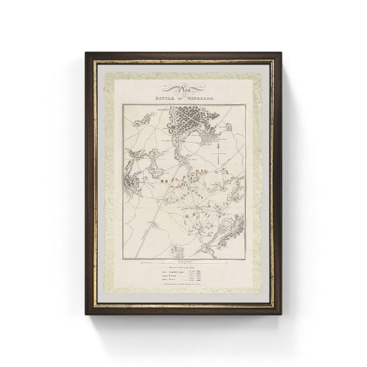 Plan of the Battle of Waterloo by Thomas Kelly