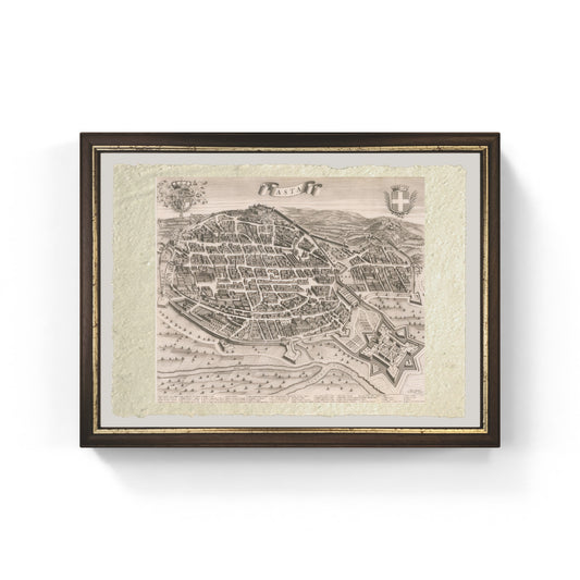 Map of the ancient city of Asti by Johannes and Cornelis Blaeu