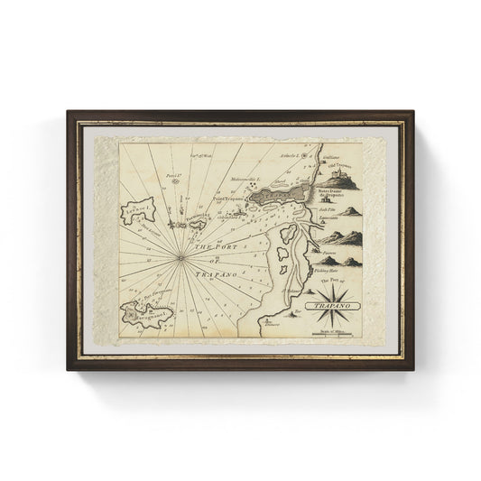 Map of the Port of Trapani by William Heather