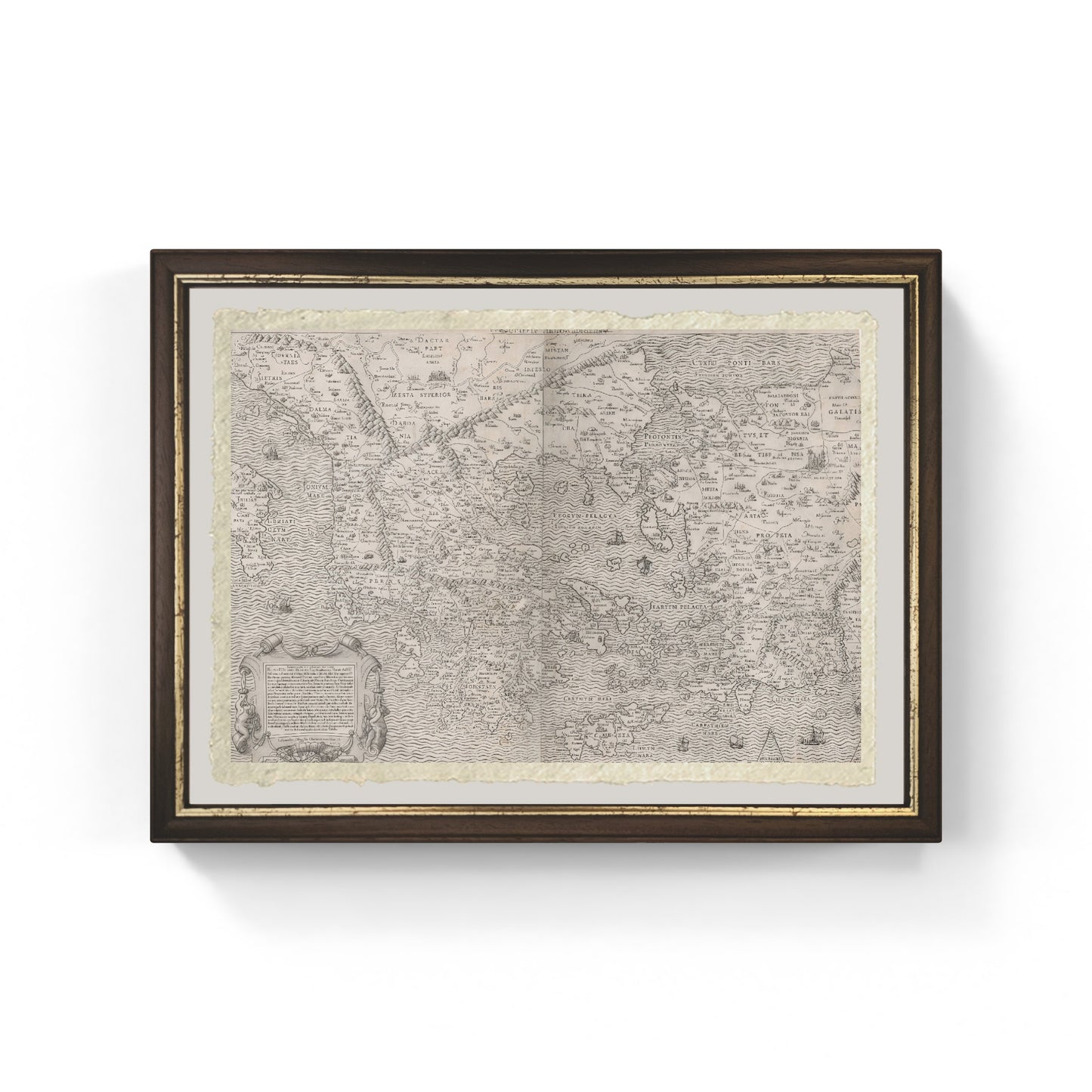 Map of Greece, from "Speculum Romanae Magnificentiae" by Sebastiano di Re
