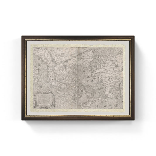 Map of Greece, from "Speculum Romanae Magnificentiae" by Sebastiano di Re