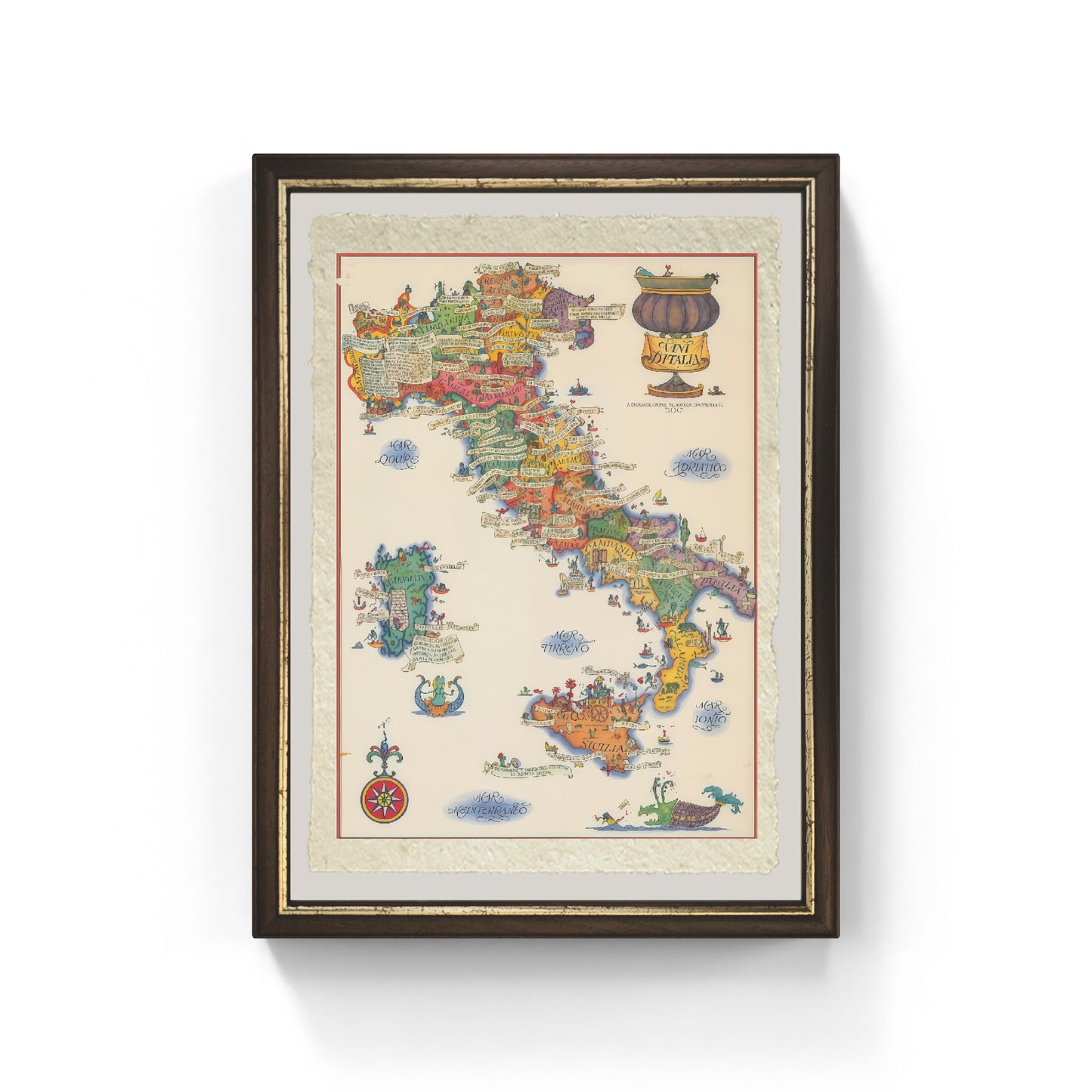 1976 Map of Italian Wines