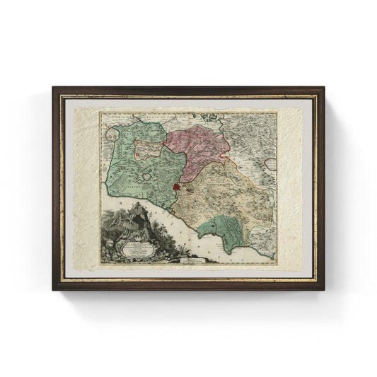 Map of Saint Peter's Heritage by Matthäus Seutter